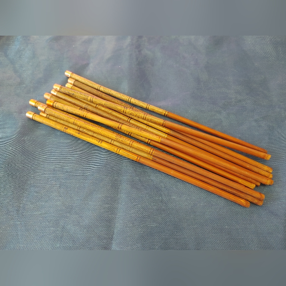 Vintage Copper-Tipped Chopsticks